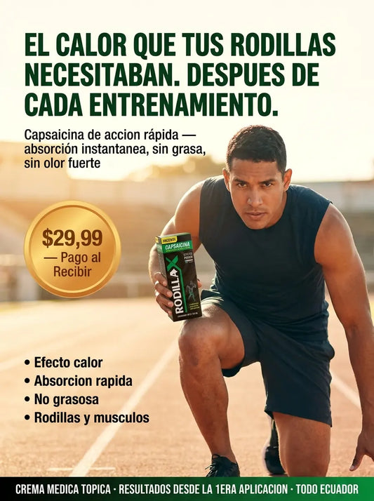RODILLAX Capsaicina Cream — Efecto Calor para Rodillas y Musculos