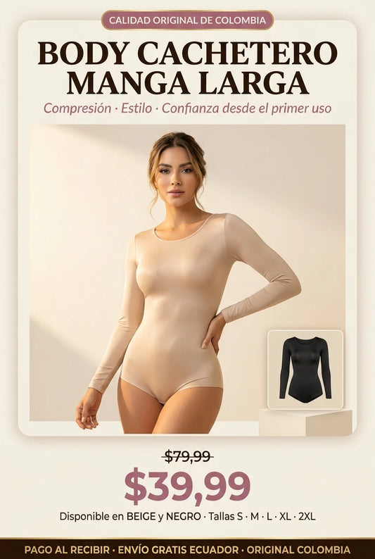 Body Cachetero Manga Larga