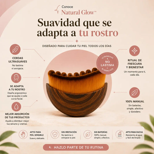 Cepillo Facial de Contorno Natural Glow
